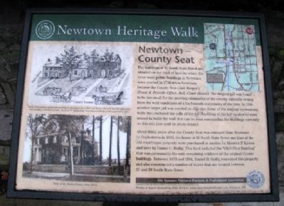 Newtown - County Seat Marker image. Click for full size.