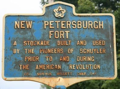 New Petersburgh Fort Marker image. Click for full size.