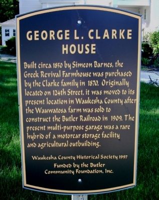 George L. Clarke House Marker is missing. image. Click for full size.
