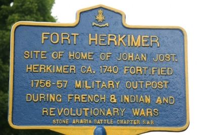 Fort Herkimer Marker. Click for full size. Fort Herkimer Marker image. Click for full size.
