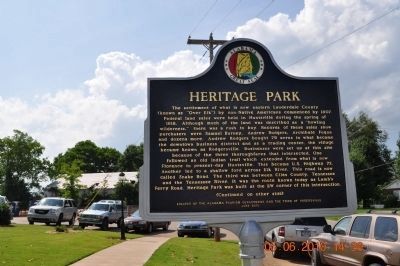 Heritage Park Marker Side 1. Click for full size. Heritage Park Marker Side 1 image. Click for full size.
