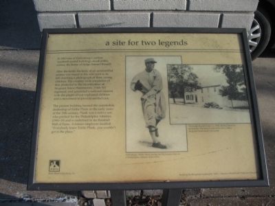 a site for two legends Marker. Click for full size. a site for two legends Marker image. Click for full size.