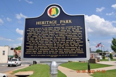 Heritage Park Marker side 2. Click for full size. Heritage Park Marker side 2 image. Click for full size.