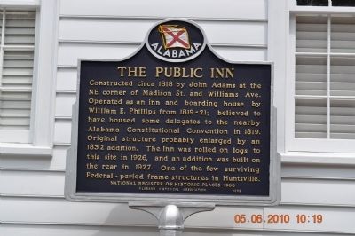 The Public Inn Marker. Click for full size. The Public Inn Marker image. Click for full size.