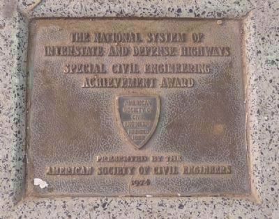 American Society of Civil Engineers (founded 1852) Achievement Award plaque image. Click for full size.