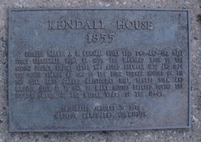 Kendall House Marker image. Click for full size.