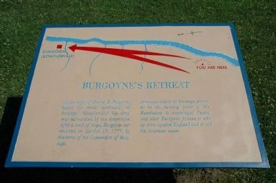 Burgoyne’s Retreat Marker image. Click for full size.