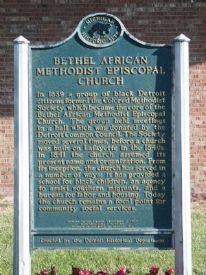 Bethel African Methodist Episcopal Church Marker. Click for full size. Bethel African Methodist Episcopal Church Marker image. Click for full size.