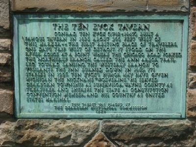 The Ten Eyck Tavern Marker image. Click for full size.