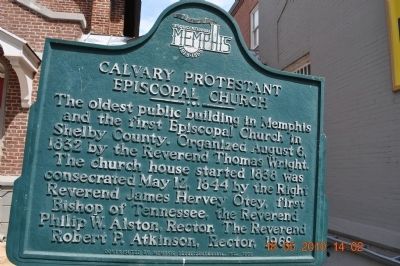 Calvary Protestant Episcopal Church Marker image. Click for full size.