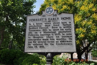 Forrest's Early Home Marker image. Click for full size.