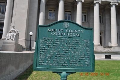 Shelby County Courthouse Marker image. Click for full size.
