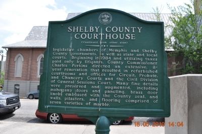 Shelby County Courthouse Marker image. Click for full size.