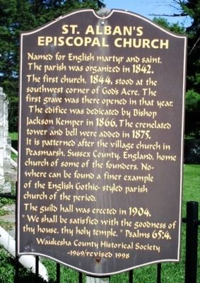 St. Albans Episcopal Church Marker image. Click for full size.