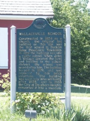 Wallaceville School Marker. Click for full size. Wallaceville School Marker image. Click for full size.