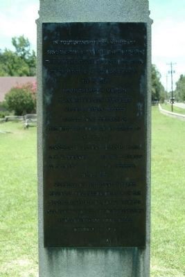 The Back Side of the Bennett Place Marker image. Click for full size.