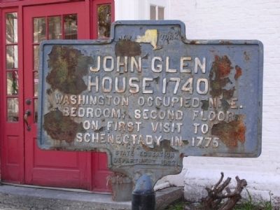 John Glen House 1740 Marker. Click for full size. John Glen House 1740 Marker image. Click for full size.