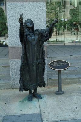 Statue of a Sauratown Woman image. Click for full size.
