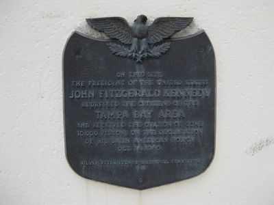 John Fitzgerald Kennedy Marker. Click for full size. John Fitzgerald Kennedy Marker image. Click for full size.