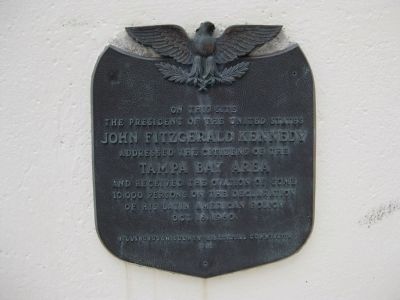 John Fitzgerald Kennedy Marker image. Click for full size.