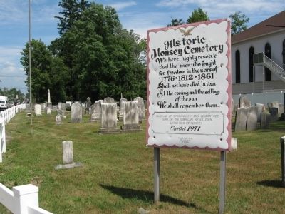 Historic Monsey Cemetery image. Click for full size.