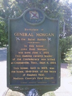 Birthplace of General John Hunt Morgan Marker image. Click for full size.