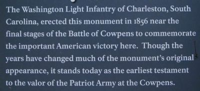 Washington Light Infantry Monument Marker image. Click for full size.