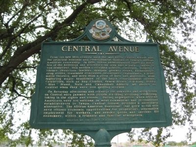 Central Avenue Marker. Click for full size. Central Avenue Marker image. Click for full size.