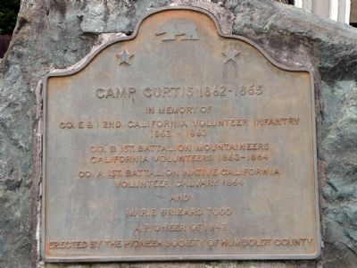 Camp Curtis Marker image. Click for full size.