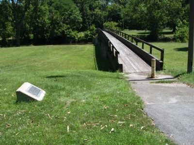Robert E. Wurtsbaugh Marker - and - Foot Bridge. Click for full size. Robert E. Wurtsbaugh Marker - and - Foot Bridge image. Click for full size.
