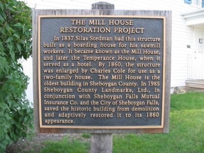 The Mill House Restoration Project Marker image. Click for full size.