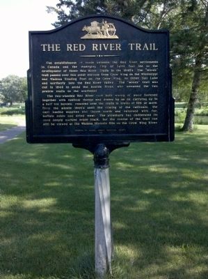 The Red River Trail Marker image. Click for full size.