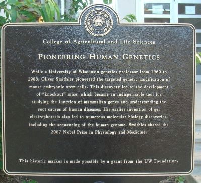 Pioneering Human Genetics Marker image. Click for full size.