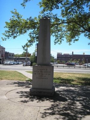 Peter Francisco Marker. Click for full size. Peter Francisco Marker image. Click for full size.