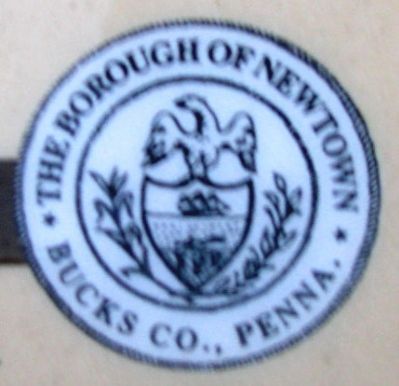 Newtown Borough Seal on Marker image. Click for full size.