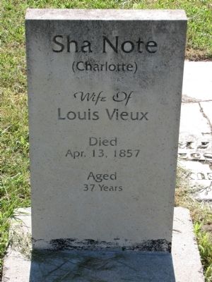 Sha Note (Charlotte), wife of Louis Vieux image. Click for full size.
