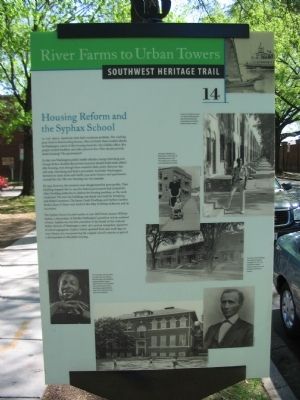 Housing Reform and the Syphax School Marker image. Click for full size.