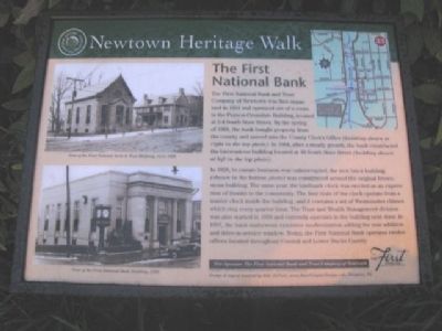 The First National Bank Marker image. Click for full size.