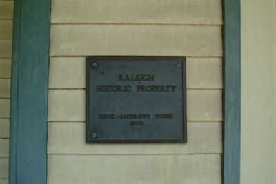 Marker Near the Front Door. Click for full size. Marker Near the Front Door image. Click for full size.
