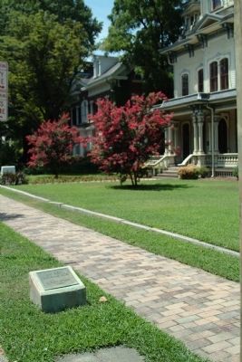 Raleigh Historic Site marker in front of the Frannie Heck House. Click for full size. Raleigh Historic Site marker in front of the Frannie Heck House image. Click for full size.