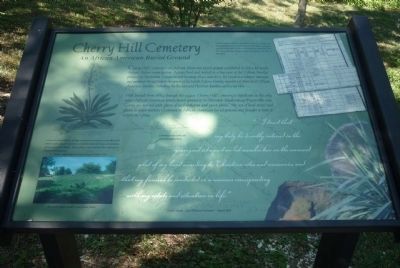Cherry Hill Cemetery Marker image. Click for full size.