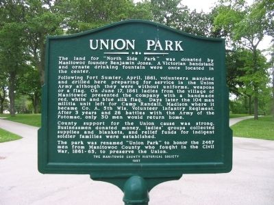 Union Park Marker. Click for full size. Union Park Marker image. Click for full size.