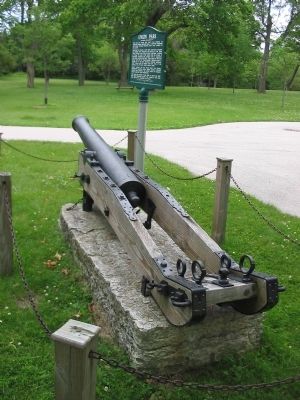 Civil War Cannon Memorial image. Click for full size.
