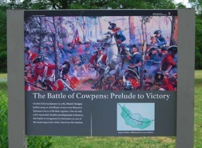 The Battle of Cowpens: Prelude to Victory Marker image. Click for full size.