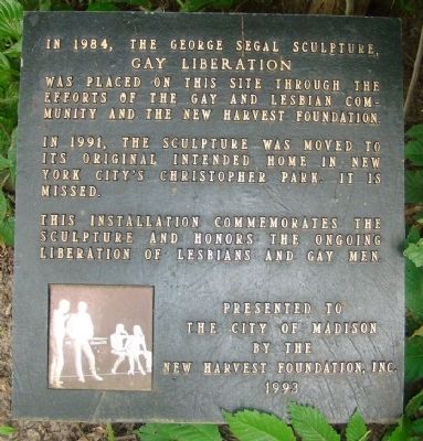 Gay Liberation Marker. Click for full size. Gay Liberation Marker image. Click for full size.