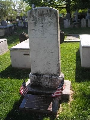 Marker in Princeton Cemetery image. Click for full size.