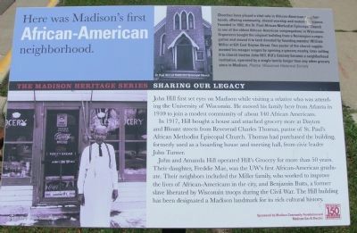 Here was Madison's first African-American neighborhood Marker image. Click for full size.