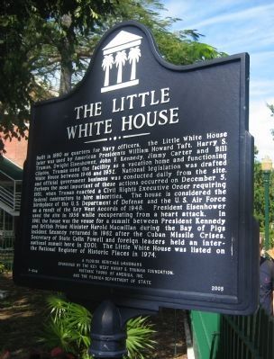 The Little White House Marker image. Click for full size.