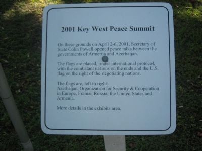 2001 Key West Peace Summit image. Click for full size.