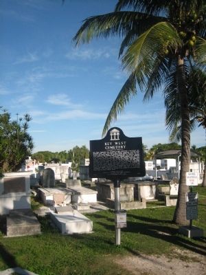 Key West Cemetery Marker image. Click for full size.